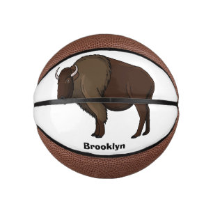 Mini Ballon De Basket Bonne illustration de bison américain