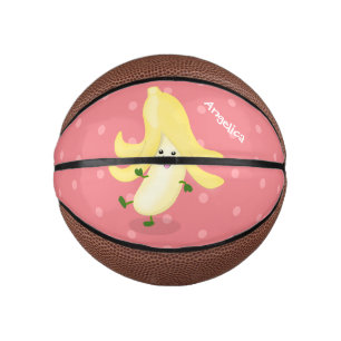 Mini Ballon De Basket Caricature sur la banane de Cute kawaii