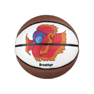 Mini Ballon De Basket Cute Siamese combat poisson betta dessin