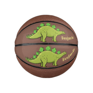 Mini Ballon De Basket Drôle stegosaurus dinosaure dessin animé