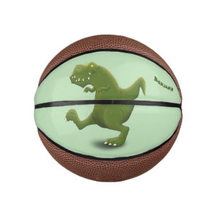 Mini Ballon De Basket Drôle T rex dinosaure dessin animé humour