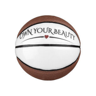 Mini Ballon De Basket Élégant Moderne "Possédez Votre Beauté" Chic Pickl