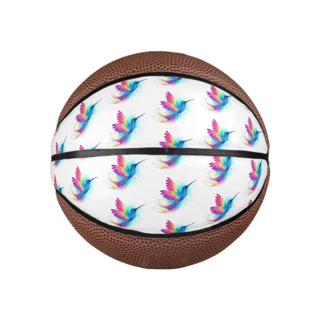 Mini Ballon De Basket Exotic Rainbow Hummingbird (Devant)