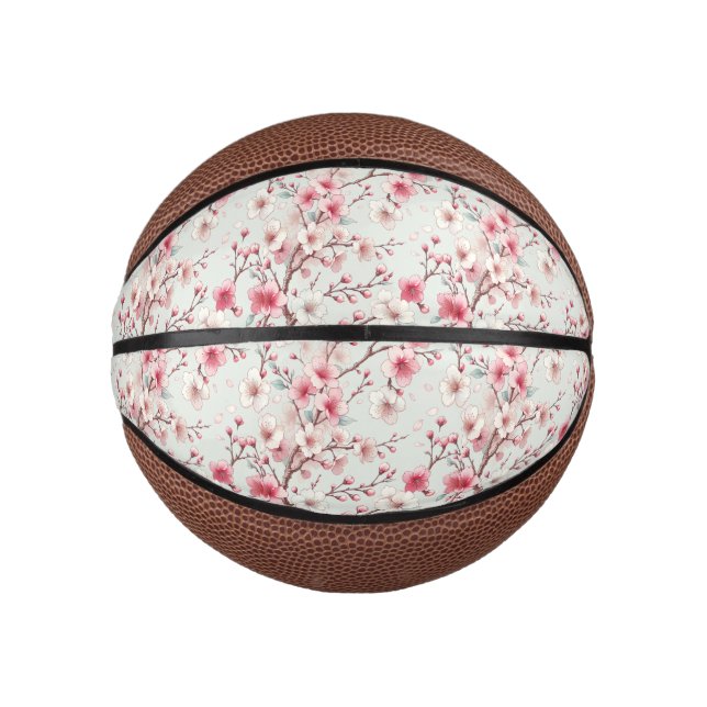 Mini Ballon De Basket Fleur de Cerisier (Devant)