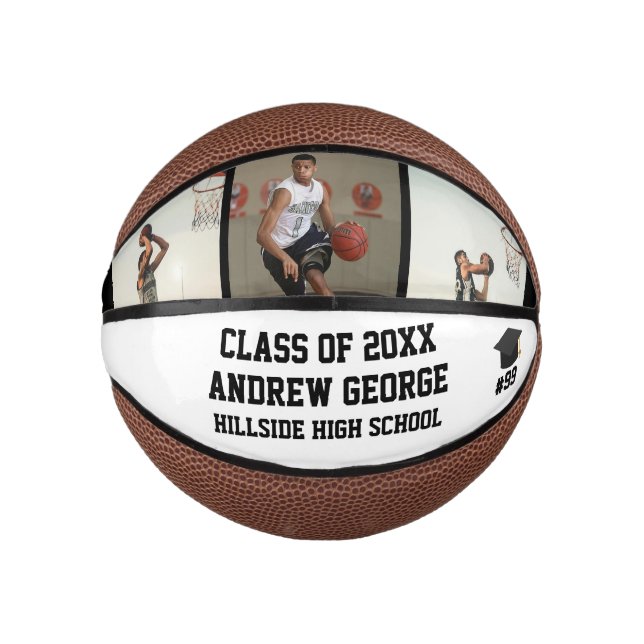 Mini Ballon De Basket Graduation Graduate Grad Senior Sports Class Of  (Devant)