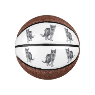 Mini Ballon De Basket Gris chaton