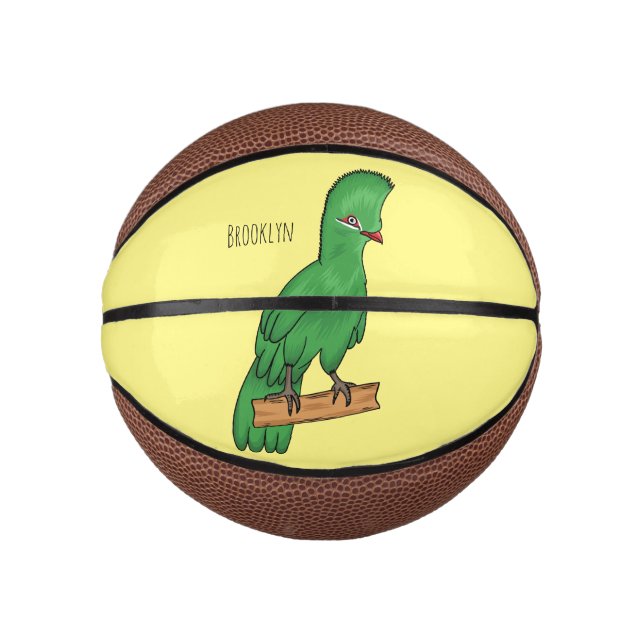 Mini Ballon De Basket Guinée turaco bird cartoon (Devant)