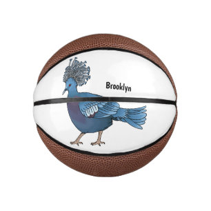 Mini Ballon De Basket illustration de dessin animé d'oiseau pigeon couro