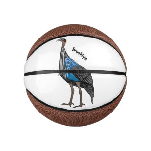 Mini Ballon De Basket illustration de dessin animé d'oiseau pintade vult