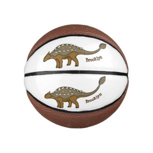 Mini Ballon De Basket Illustration de dinosaure blindé Ankylosaurus