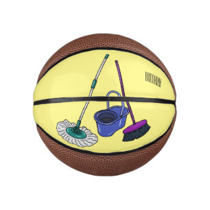 Mini Ballon De Basket Illustration de la bande dessinée Broom & mop