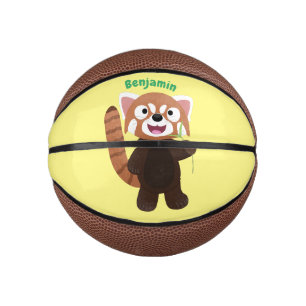Mini Ballon De Basket Illustration de panda rouge mignon