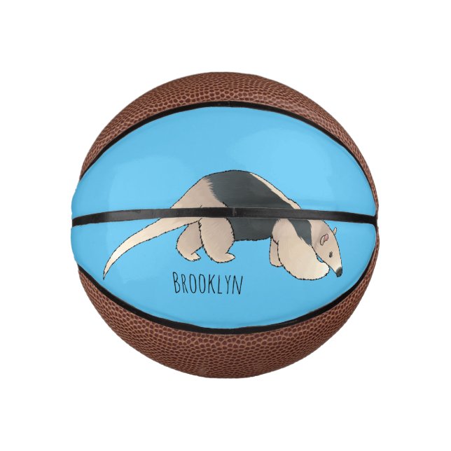 Mini Ballon De Basket Illustration de Tamandua (Devant)