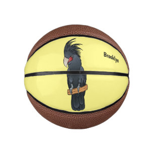 Mini Ballon De Basket Illustration d'un oiseau de cobaye de palme