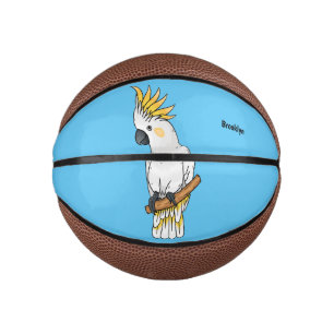 Mini Ballon De Basket Illustration d'un oiseau de cokatoscope à crête de