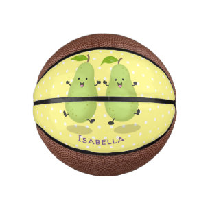 Mini Ballon De Basket Illustration d'une paire de poires mignonne
