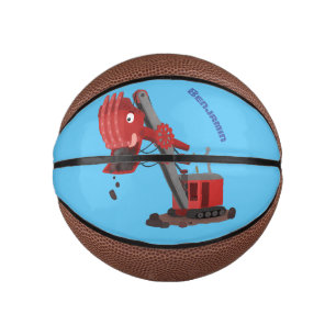 Mini Ballon De Basket Illustration d'une pelle à vapeur rouge mou