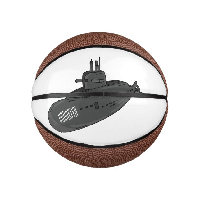 Mini Ballon De Basket Illustration sous-marine (Devant)