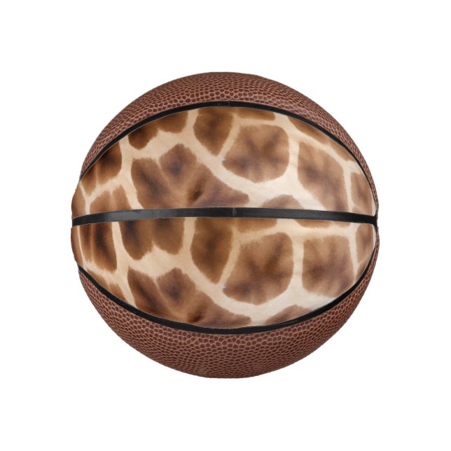 Mini Ballon De Basket Imprimer Giraffe Safari (Devant)