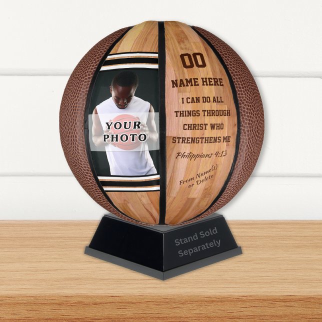 Mini Ballon De Basket Je Peux Faire Tout Par Le Christ Basketball (I can do all things through Christ who strengthens me. Phillippians 4:13. Photo Basketball.)