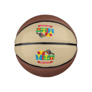 Mini Ballon De Basket Joli Robin Et Les Quatre Cadeaux Colorés