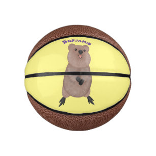Mini Ballon De Basket Joli sourire mignon dessin animé quokka