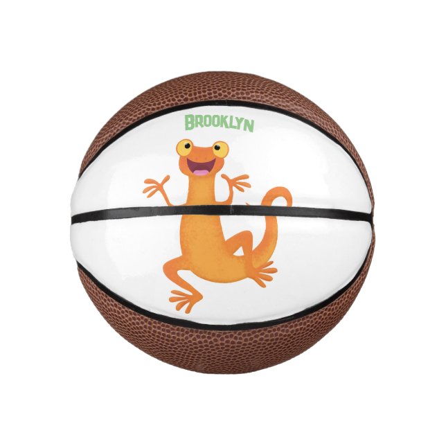 Mini Ballon De Basket Joli triton orangé joyeux (Devant)