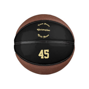 Mini Ballon De Basket Joueur monographique personnalisé Numéro de club