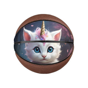 Mini Ballon De Basket "Les pattes étincelantes : Le chaton Unicorn Encha