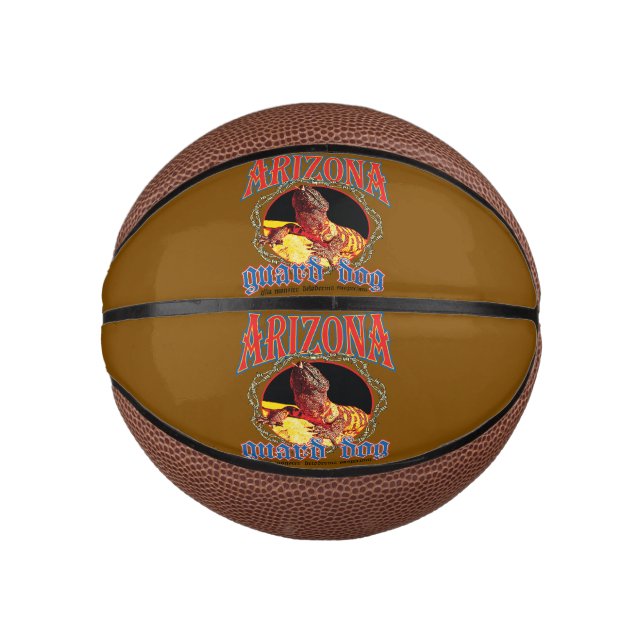 Mini Ballon De Basket Lézard Chien de Garde d'Arizona (Devant)