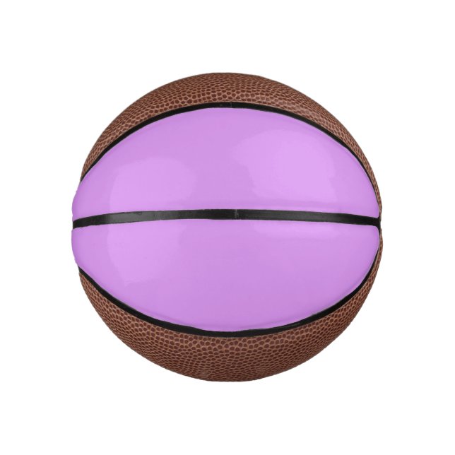 Mini Ballon De Basket Lilas vif (couleur unie)  (Devant)