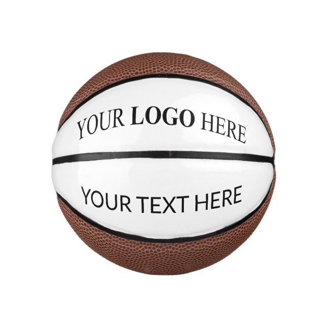 Mini Ballon De Basket Logo promotionnel personnalisé - Pas de commande m (Devant)