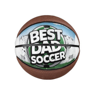 Mini Ballon De Basket Meilleur papa fête des pères de football