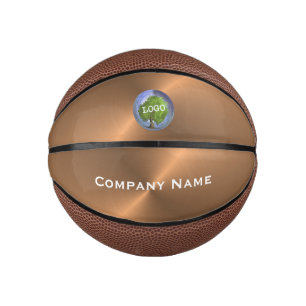 Mini Ballon De Basket Mini cuivre du logo de l'entreprise