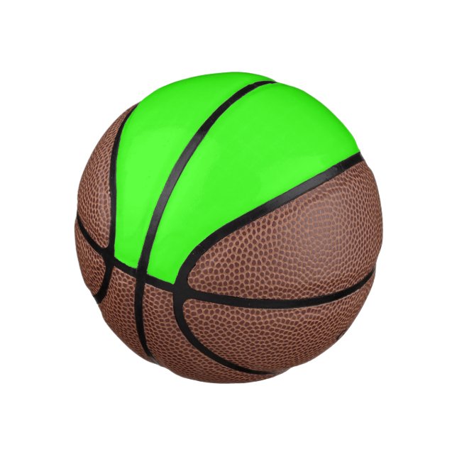 Mini Ballon De Basket Neon Green Mini Basket (Incliné)