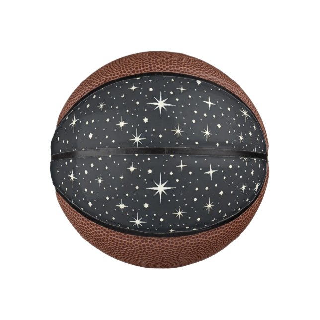 Mini Ballon De Basket Nuit étoilée  (Devant)