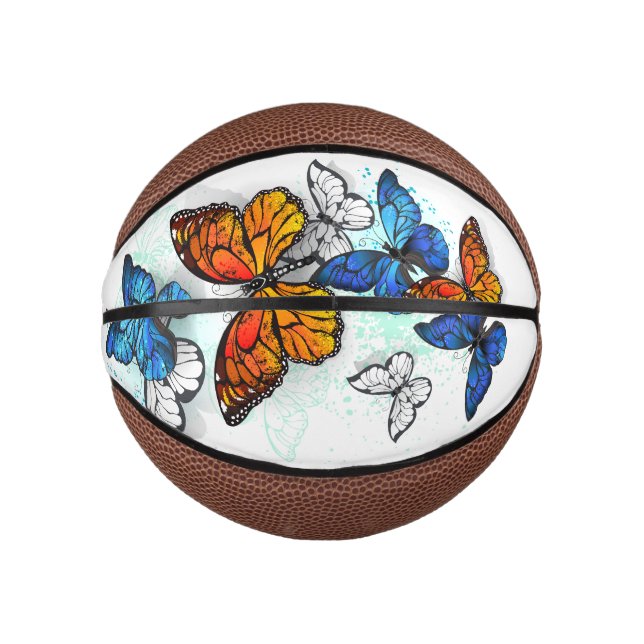 Mini Ballon De Basket Papillons volants Morpho et Monarch (Devant)