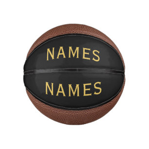 Mini Ballon De Basket Personnalisé avec le nom de famille ou le surnom
