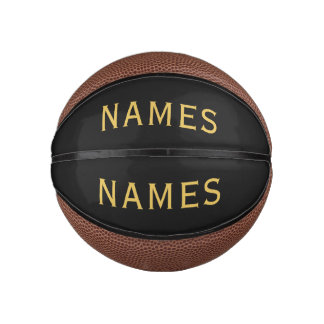 Mini Ballon De Basket Personnalisé avec le nom de famille ou le surnom