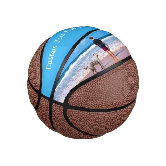 Mini Ballon De Basket Personnalisez votre cadeau de basket-ball photo av (Incliné)