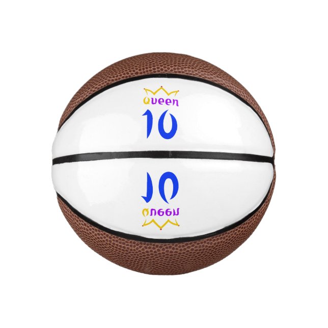 Mini Ballon De Basket Reine 10 (Devant)