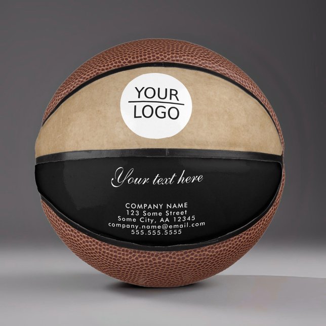 Mini Ballon De Basket Rustique Ajoutez votre logo avec un texte personna (Créateur téléchargé)