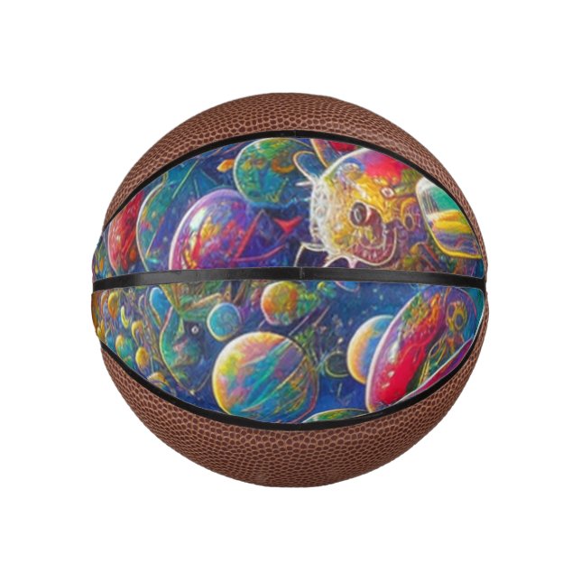 Mini Ballon De Basket Space Race mini basket (Devant)