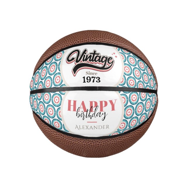 Mini Ballon De Basket Vintage depuis - 1973 (Devant)