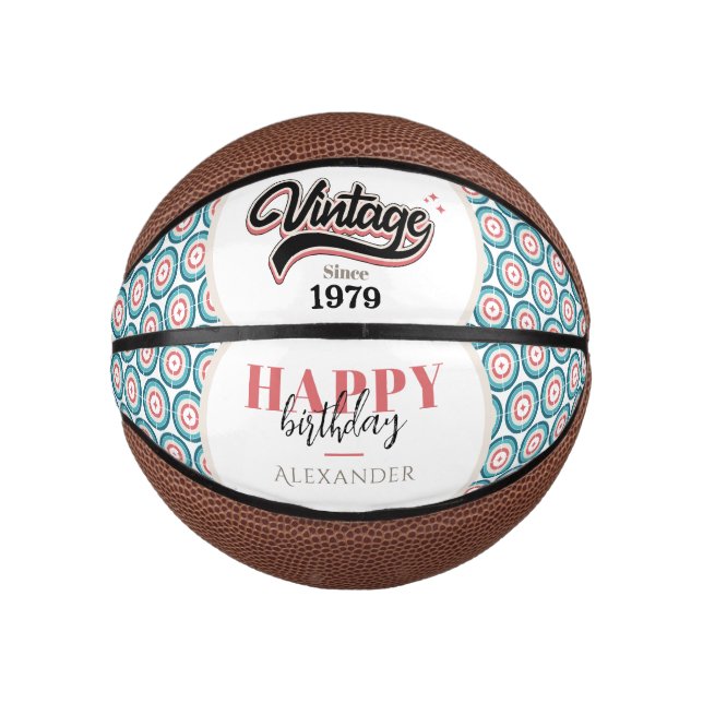 Mini Ballon De Basket Vintage depuis - 1979 (Devant)
