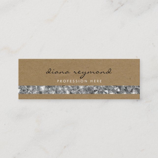 Mini beau carte de visite professionnel + gemstones str (Devant)