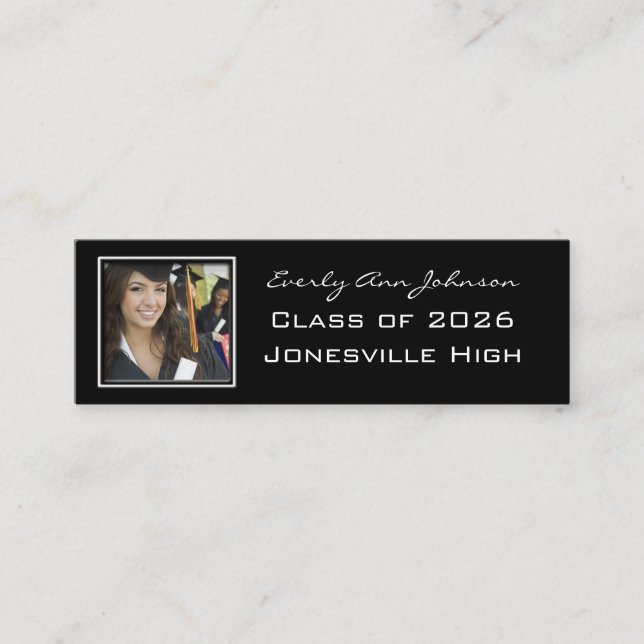 Mini Cadres supérieurs Profil Carte de visite vos photo (Devant)