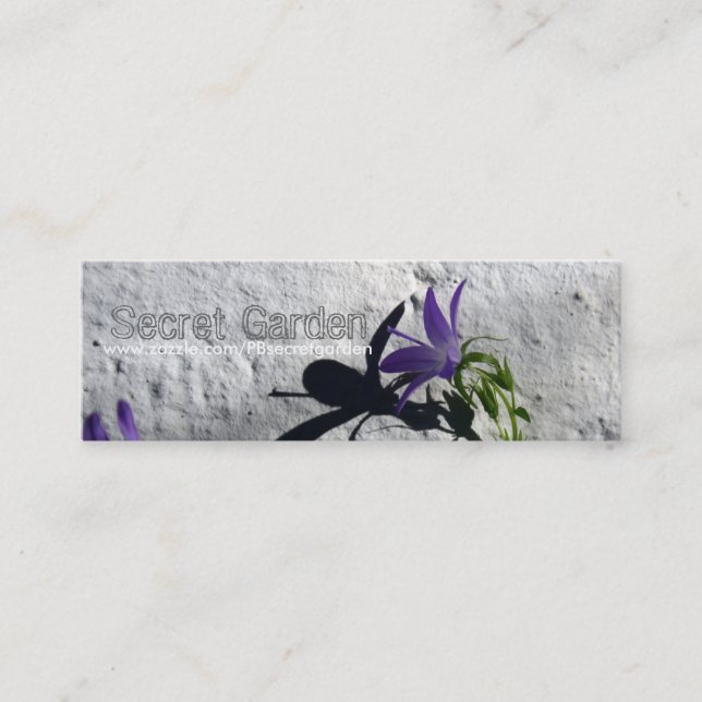 Mini Campanules sur le mur pour le carte de visite de (Devant)