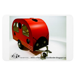 Mini Camper vélo style Ladybug Premium Magnet