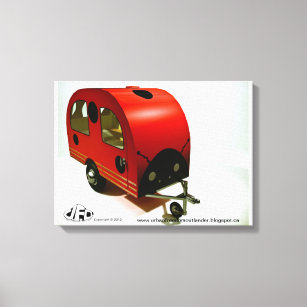 Mini Camping vélo Ladybug style toile Imprimer